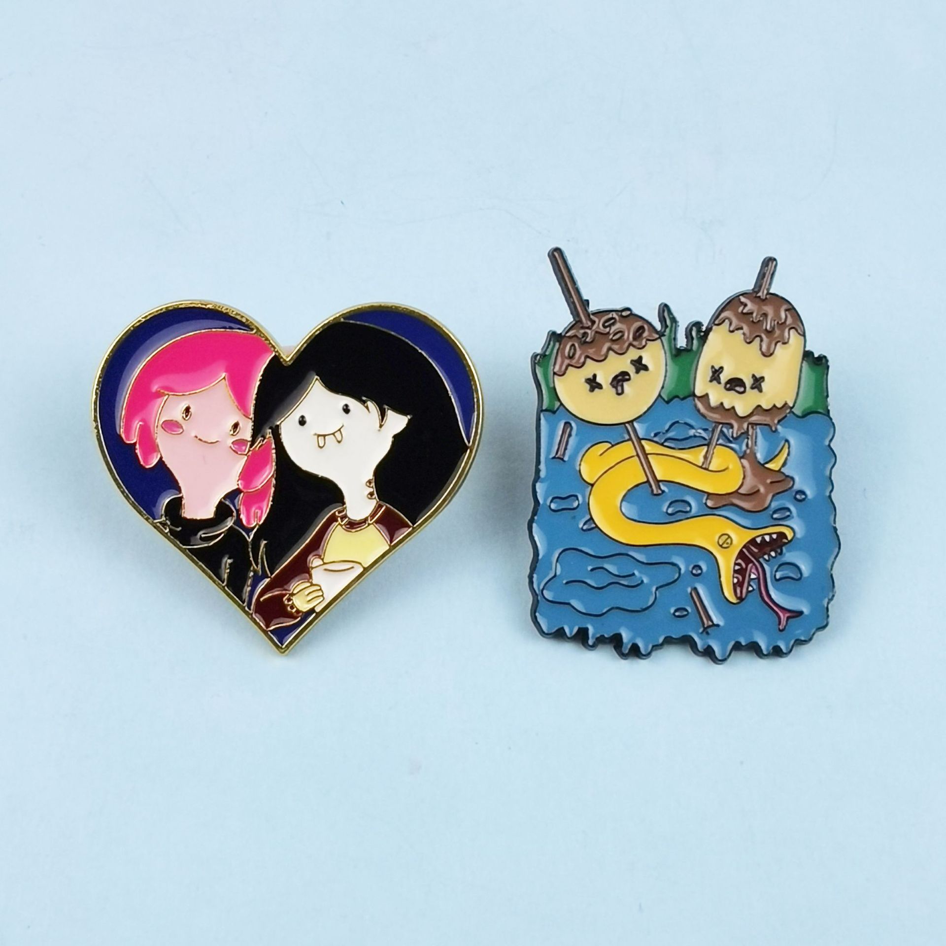 Broche de niña vampiro de dibujos animados creativo divertido bola serpiente aleación lindo bolso de todo fósforo accesorios de insignia transfronterizo