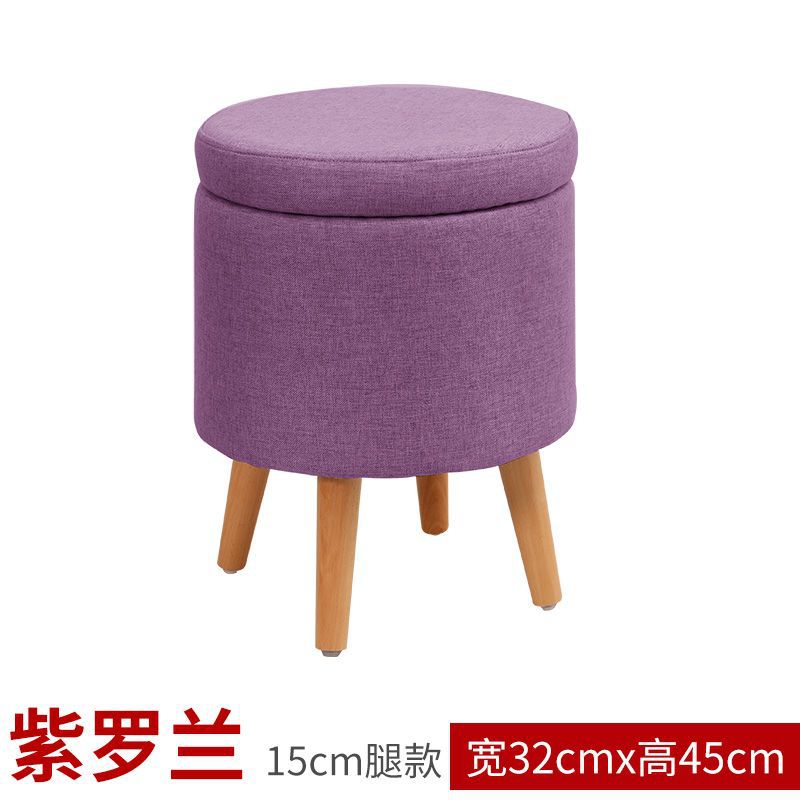 Taburete de tela bajo para el hogar taburete de sofá taburete redondo taburete de almacenamiento creativo simple taburete de almacenamiento taburete pequeño para adultos taburete de zapatos