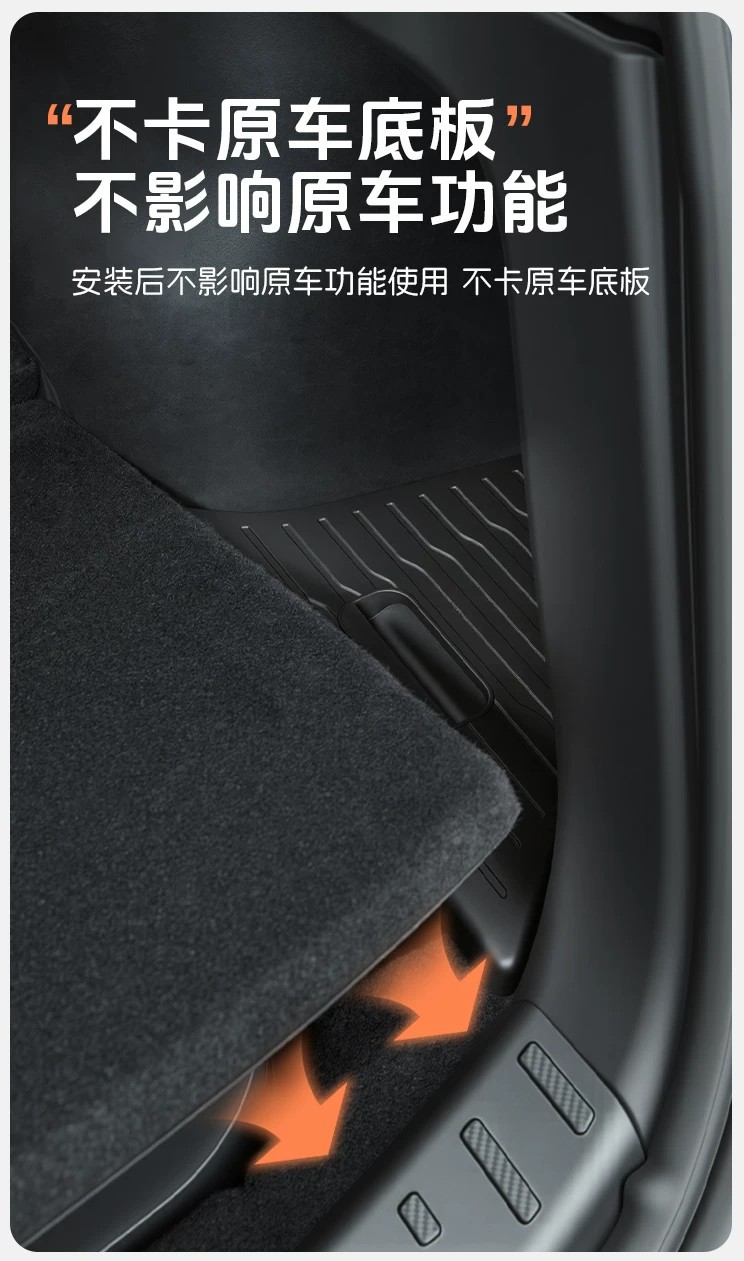 Suitable for Tesla's New Model 3/Y/Yl Trunk Storage Box, Full-Cover Door Storage Box on Both Sides