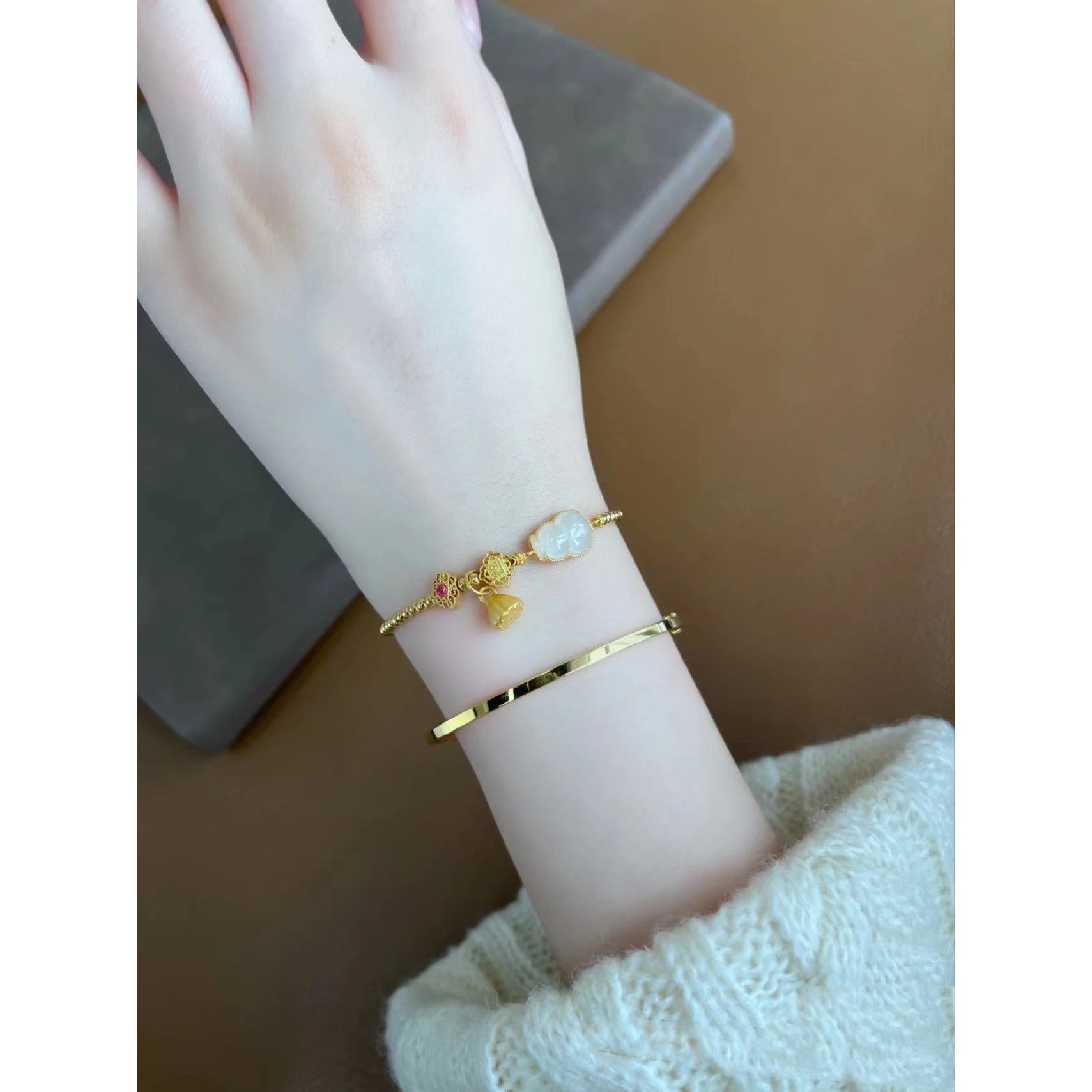 백옥박과 연근팔찌