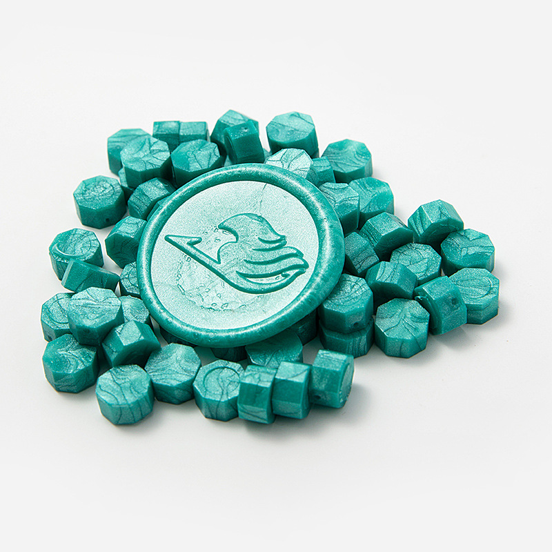 Cera de pintura al fuego, juego completo de sellos de pintura al fuego, octogonal, transparente, colorido, bolsa de colores mezclados, cera, venta al por mayor barata