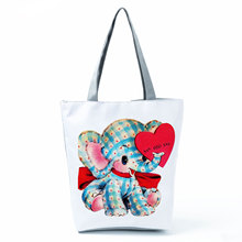 新品上市大号女士手提包购物包创意款可爱小象女士单肩包来图定