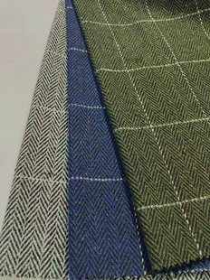 粗纺呢绒 羊毛大格子毛呢面料 秋冬服装面料 绍兴面料-阿里巴巴