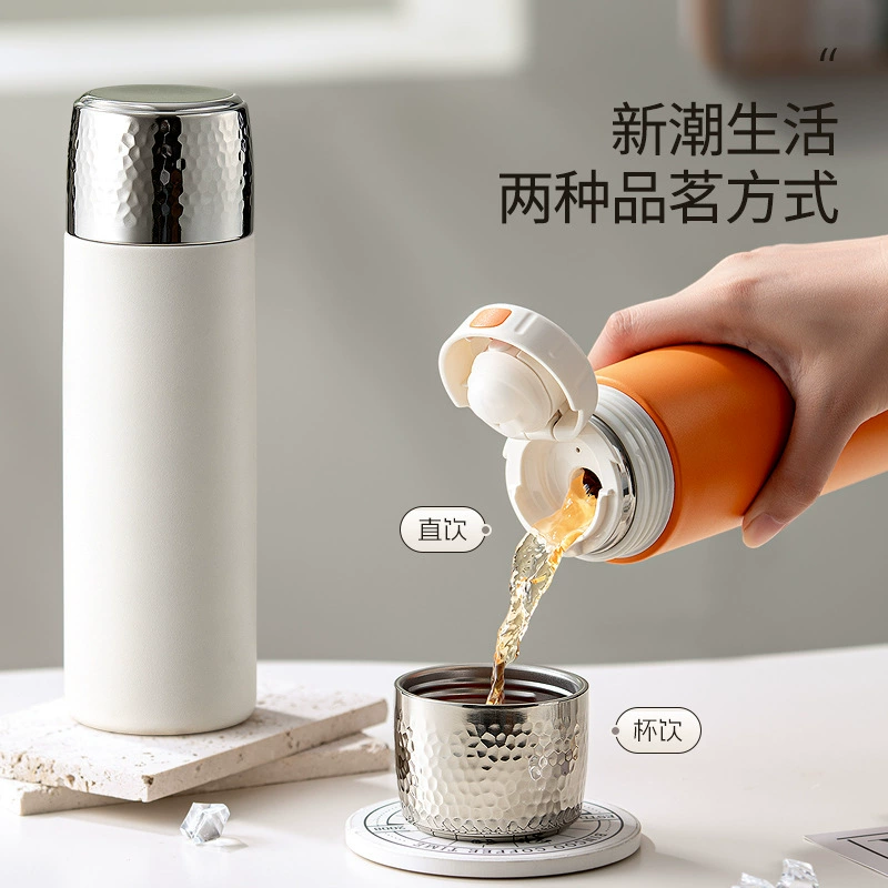 Новый вакуум с титановым молотком чайная чашка для изоляции большого объема чая для разделения воды чашка высокого качества двухслойная подарочная чашка