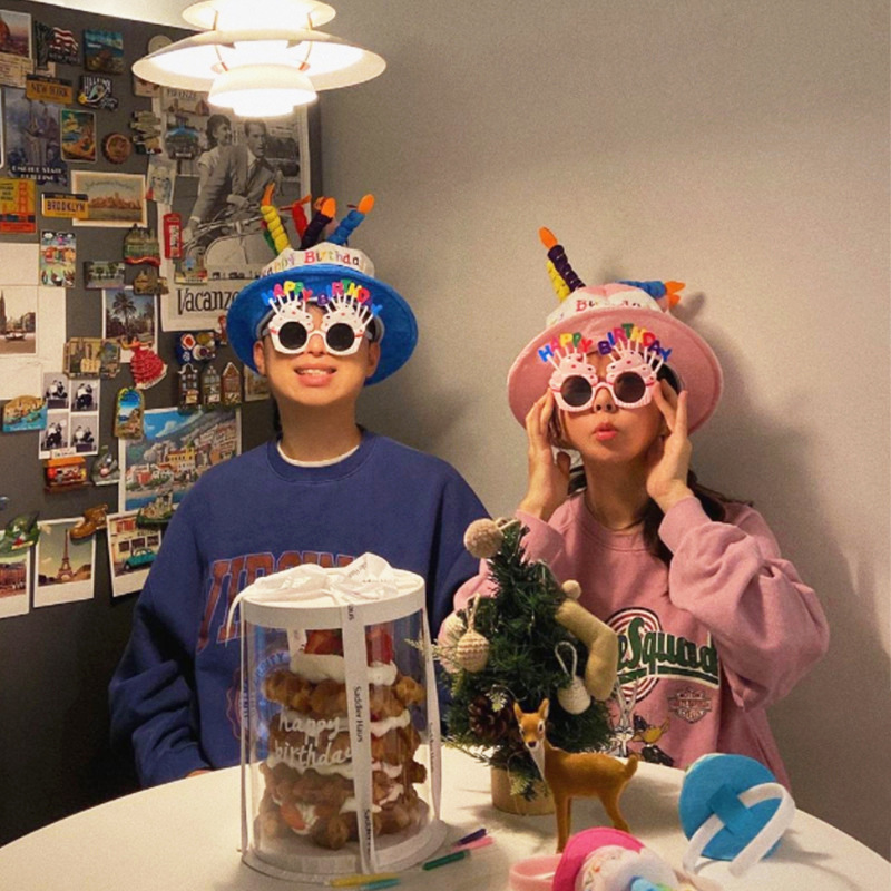 Trendy Creative Funny Photo Props Party Birthday Hat Colorful Candle Cake Hat Letter Hat Korean Internet Celebrity Trendy Creative Funny Photo Props Party Birthday Hat Colorful Candle Cake Hat Letter Hat Korean Internet Celebrity