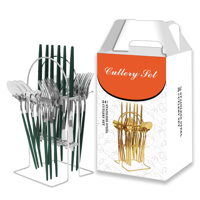 D타입 [행거] 실버+그린 24점세트