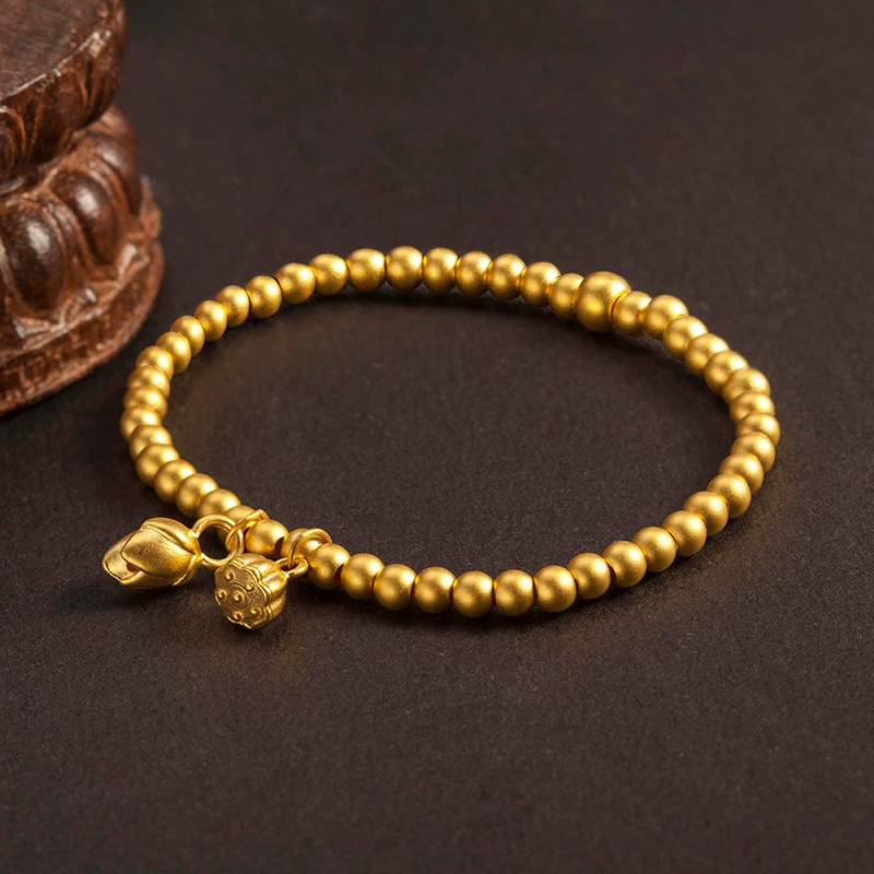 Браслет «Лотос» двух поколений, женский браслет, ювелирные изделия, «Маленькая красная книга», позолоченный браслет в том же стиле, хит продаж, оптовая продажа