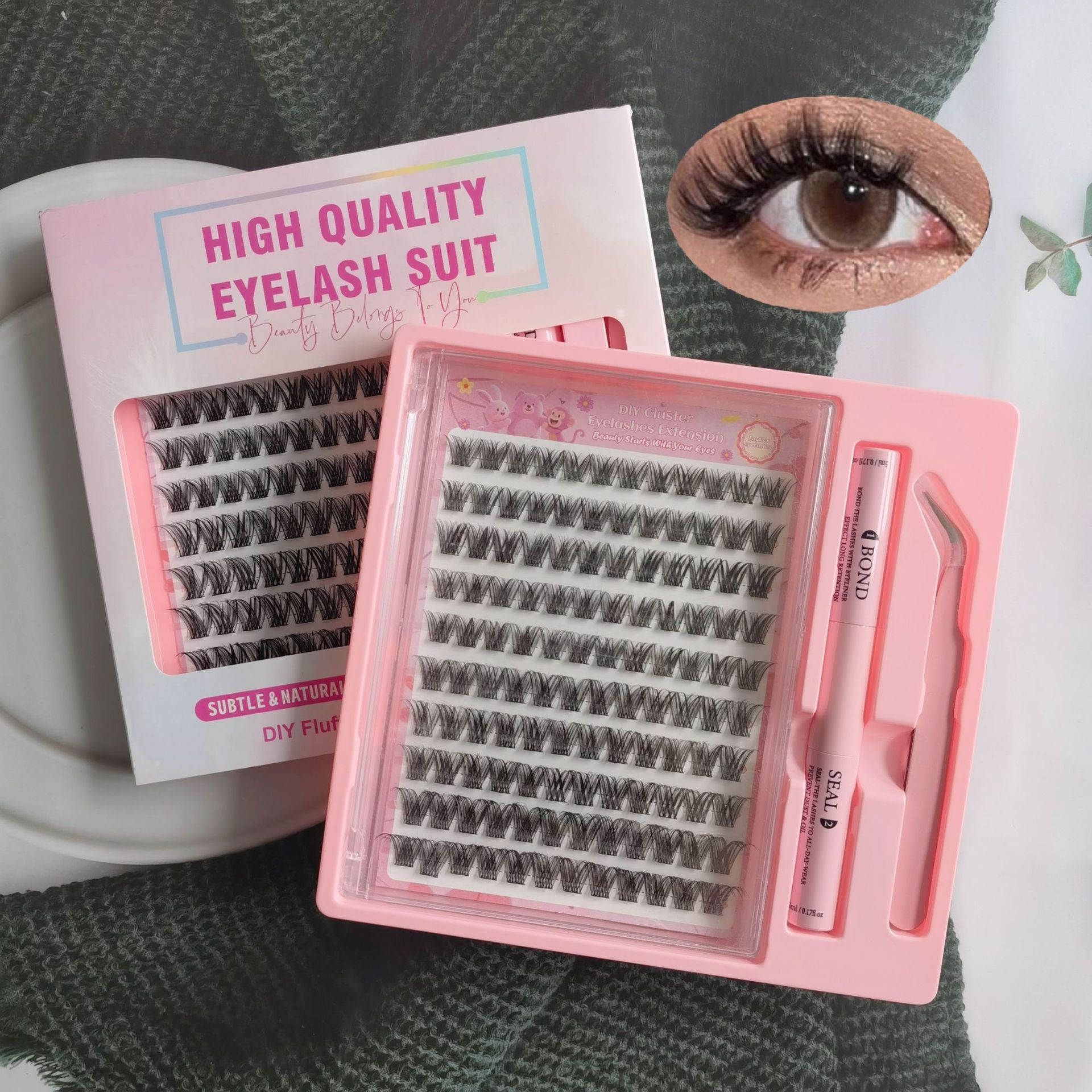 Las pestañas falsas transfronterizas 30 - 100D densas mezcladas europeas y estadounidenses autoinjerto de pestañas libro de pestañas falsas Amazon