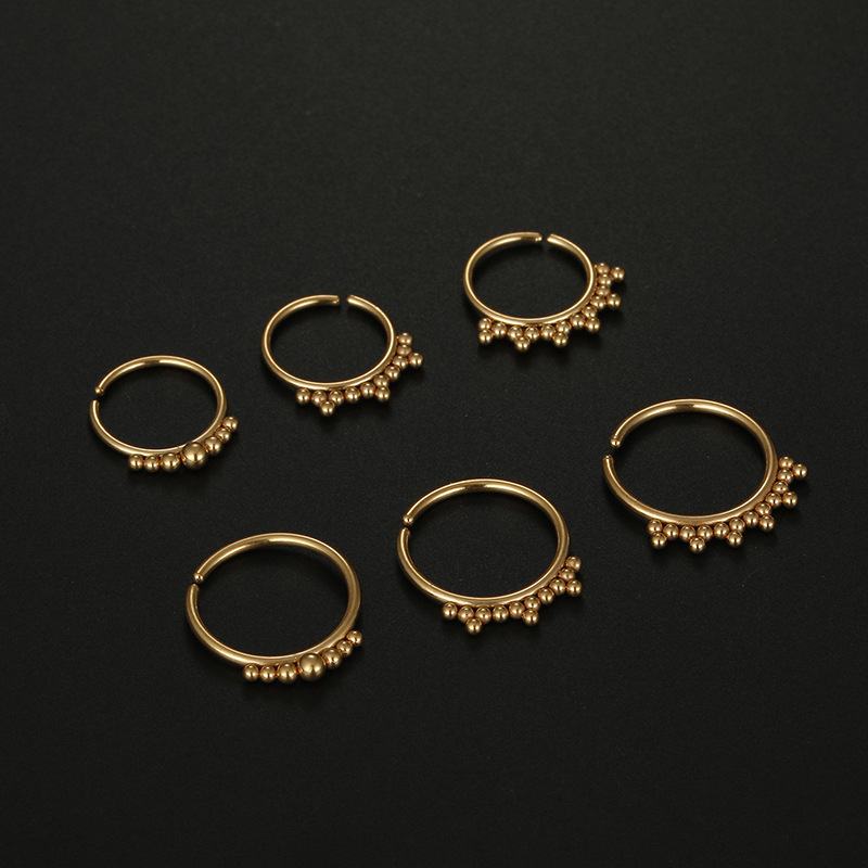 Simple Style Geometric Stainless Steel Plating Nose Ring Nose Pin display picture 5