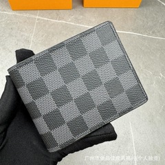 外国貿易のロバの家の欧米のファッションの男性の女性の通用する商品の供給源の財布の多いカードの位置の短いタイプの二つ折りの財布のカードのカバン