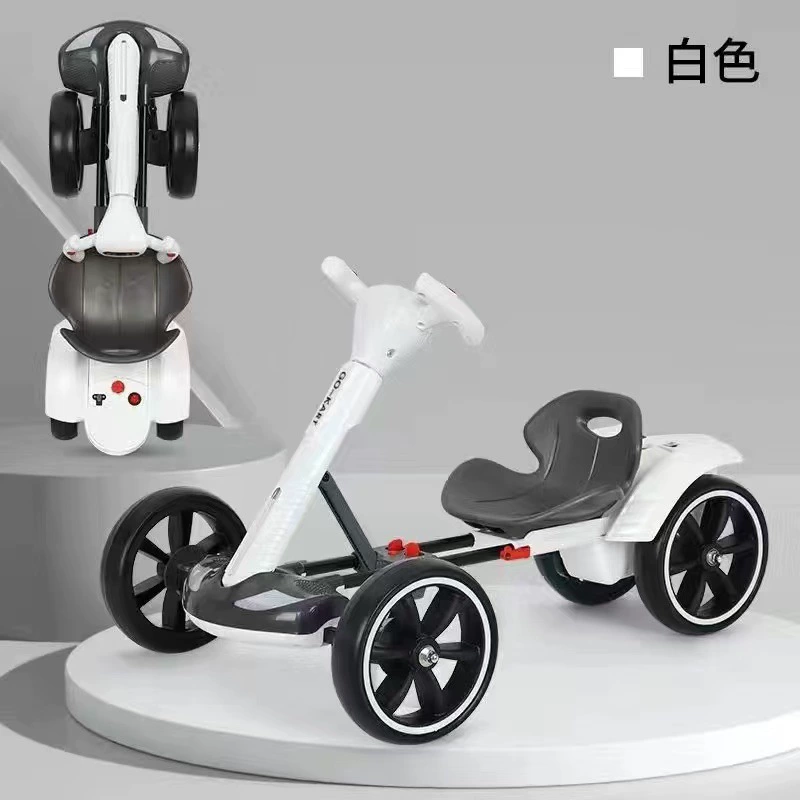Foldable Electric Kids Kart, 4-Wheel Ride-On, Foldable Seat, Single or Dual Battery & Remote Options