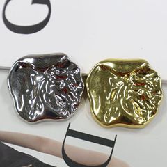 青衿復古風金屬異形坑面紐扣雙面尼大衣外套服裝配件毛衣裝飾扣子