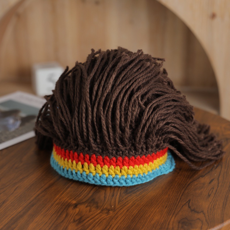 Berretto con dreadlocks e parrucca uomo donna cappello caldo_voghion.com