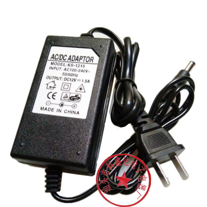厂家直销 12V 1.5A 开关电源适配器 适用彩灯、摄像头、监控器材