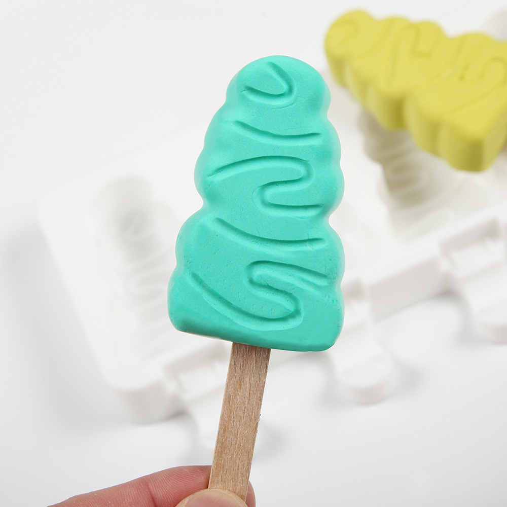 8 árbol de Navidad helado 35 molde de silicona pastel helado pudín molde de postre jabón utensilios