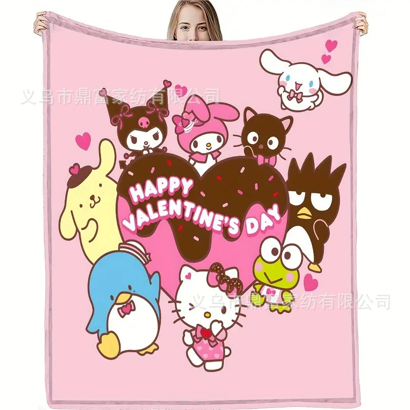 Sanrio, мультяшная фланелевая одеяла для сна, детский диван