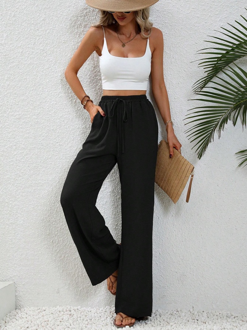 Women's Daily Streetwear Solid Color Full Length Casual Pants Straight Pants display picture 1