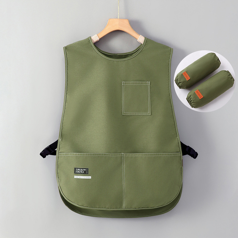 Chaleco delantal hombro red red cocina doméstica 2025 nuevo trabajo impermeable a prueba de aceite impresión de logotipo personalizado femenino