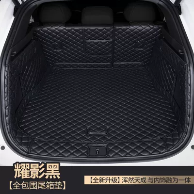Trunk Mat Car Trunk Liners - leather-style-obsidian-shadow-black-all-inclusive-6-piece-set-dark-blue-s7
