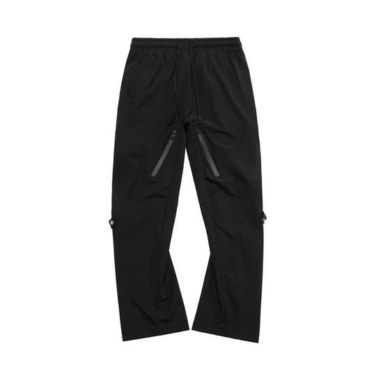 American-style retro street pants men's and women's ins fashion brand zipper straight pants high street functional vibe pants