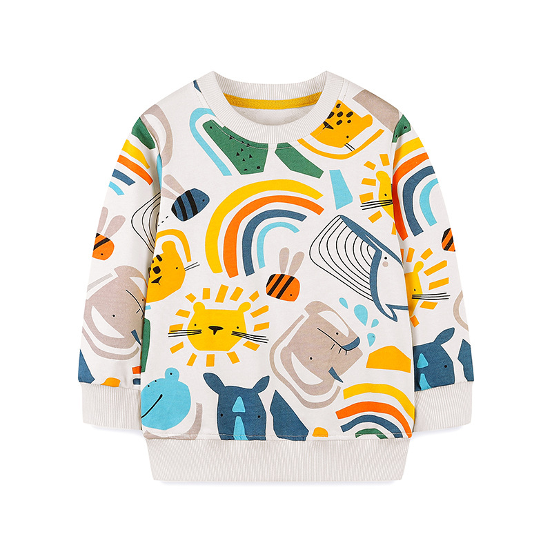 Sudadera Infantil Otoño 2026, Estilo Europeo y Americano, Cuello Redondo, Manga Larga, para Niños, Venta al Por Mayor