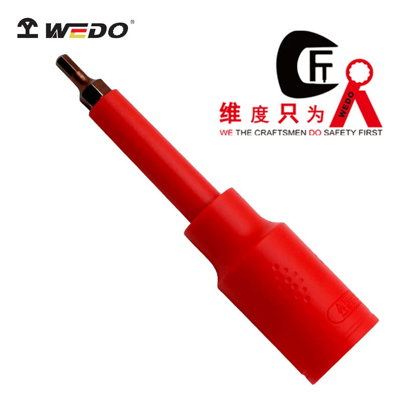 WEDO Dimensional Insulation Tool VDE Certification Tool 1/4" Injection Molded Insulation Metric Rotating Tool Sleeve Dimension Tool