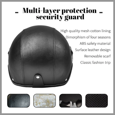 Motosiklet kaskı (dəbilqə): Half Helmet, Warm and Cold-Proof Safety