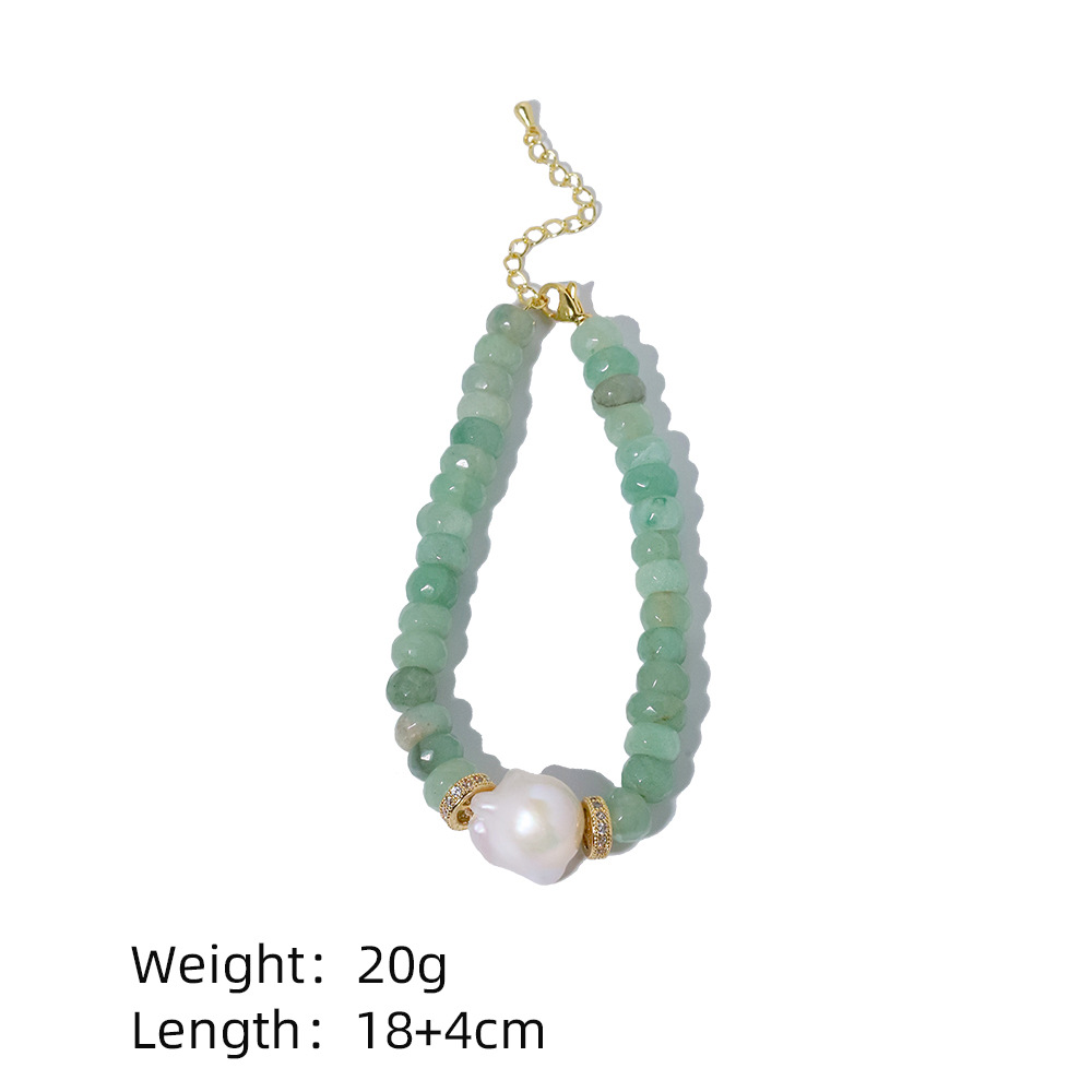 2025 pulseras de perlas de agua dulce naturales pulseras verdes elegantes para enviar a amigos accesorios de regalo de nicho