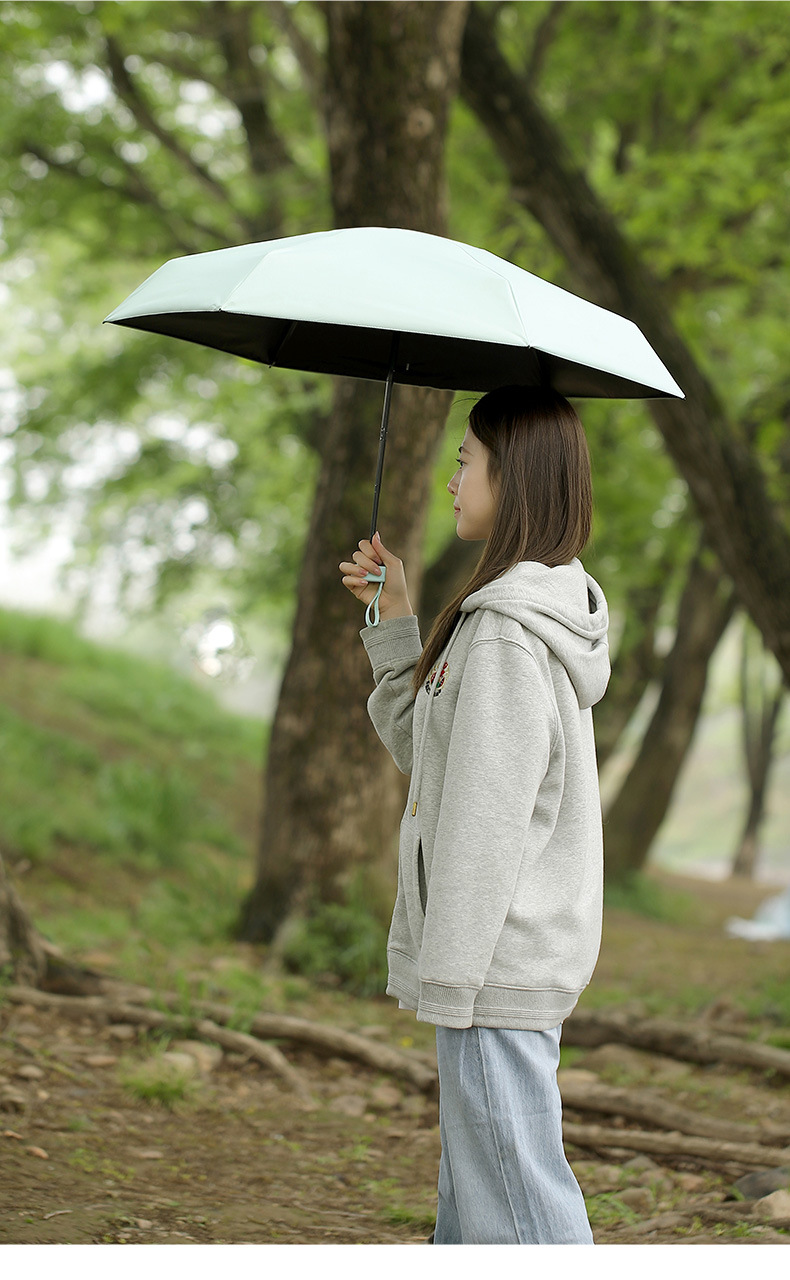 FaSoLa旅行迷你便携六折雨伞晴雨两用遮阳伞防晒防紫外线太阳伞详情13