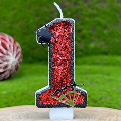 跨境temu亚马逊创意数字生日蜡烛蛋糕派对装饰生日手工diy蜡烛0-9