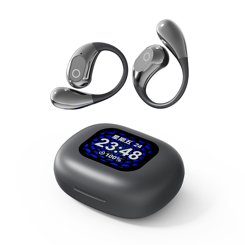 Auriculares Bluetooth A9 Pro con Pantalla V8 — Cancelación de Ruido ANC, Estuche Deslizante