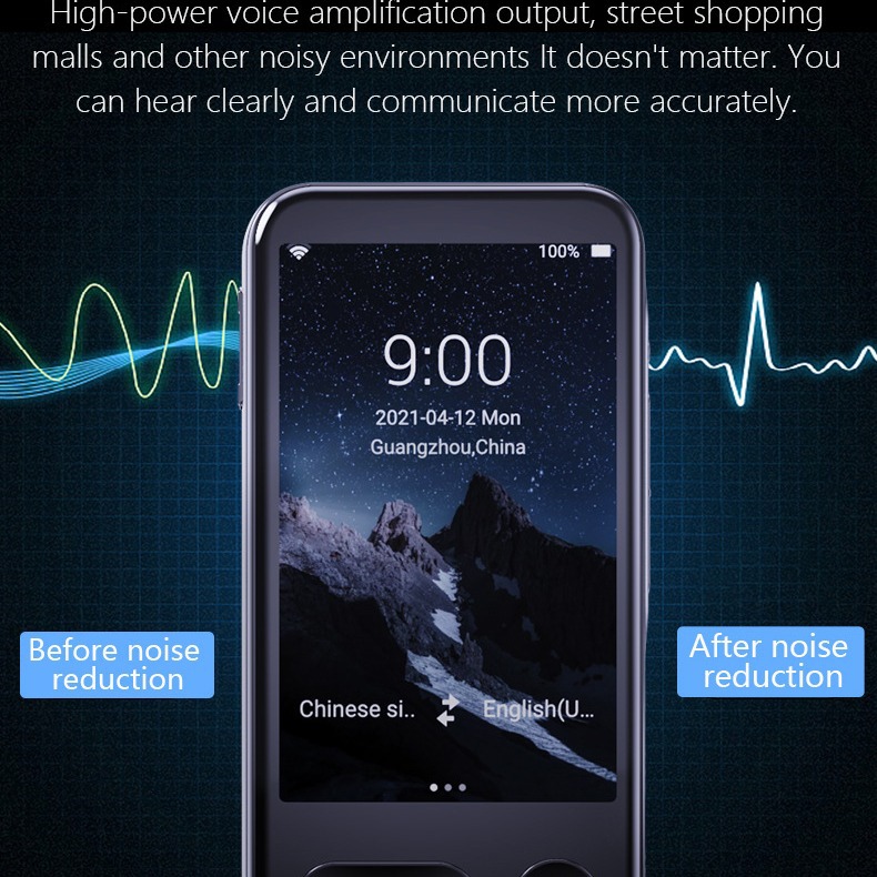 Máquina de traducción sin conexión Tarjeta SIM Cámara sin conexión Tarjeta de teléfono inteligente Traducción simultánea en varios idiomas Fábrica de traductores