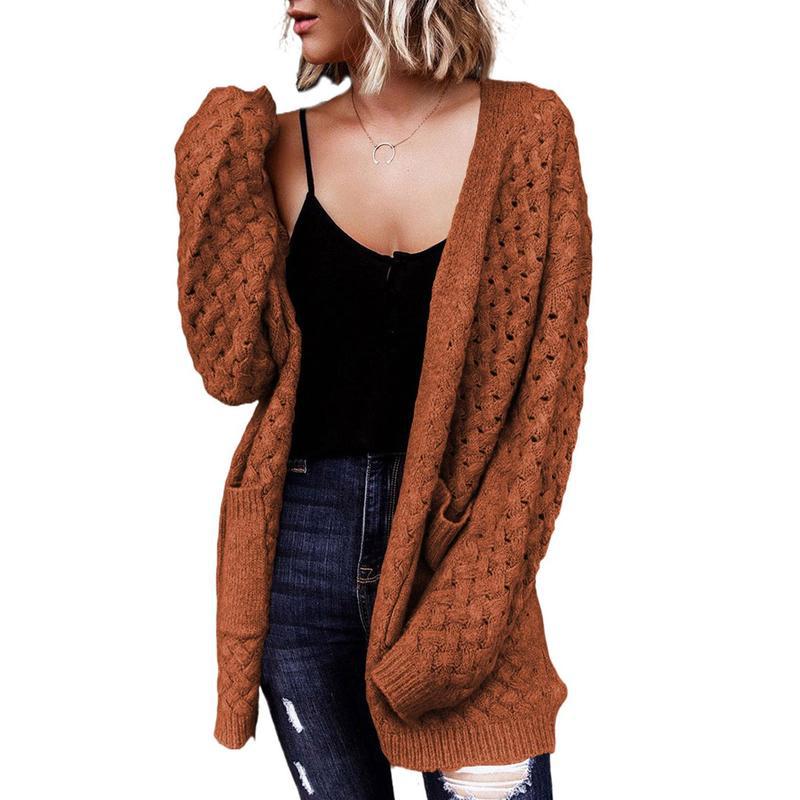 2025 nuevo cabello transfronterizo de moda casual de mujer cardigan de manga larga camisa de fondo grueso cabello transfronterizo