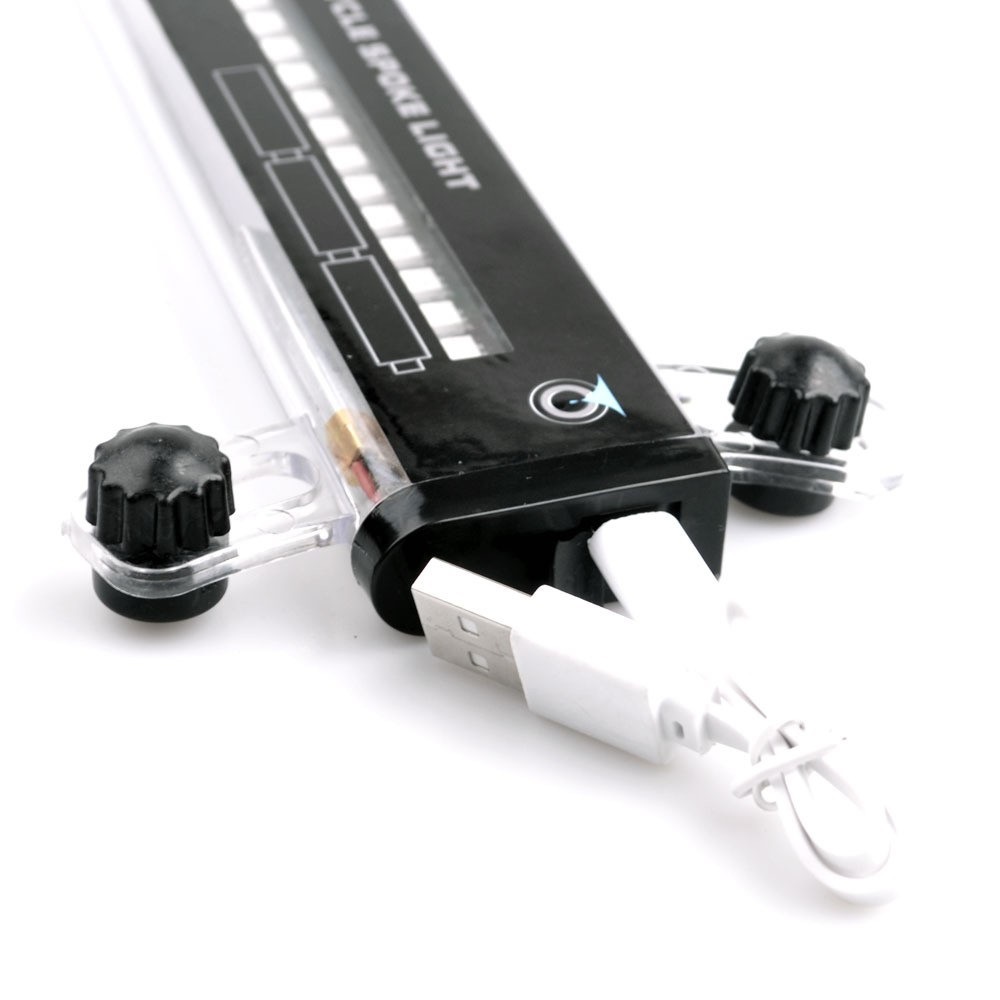 Colorido nuevo USB de carga a todo color 32 luz 21 imagen palabra bicicleta habló luz N16CR cambio de imagen Hot Wheel