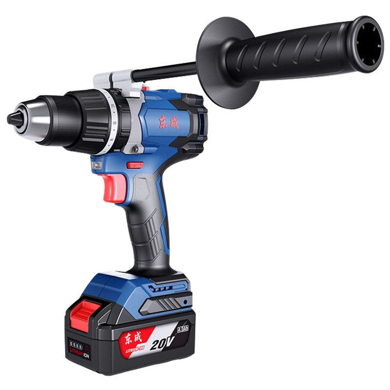 Dongcheng sin escobillas 20V taladro de impacto taladro eléctrico de litio linterna recargable DCJZ03-13 taladro de linterna multifuncional de alta potencia
