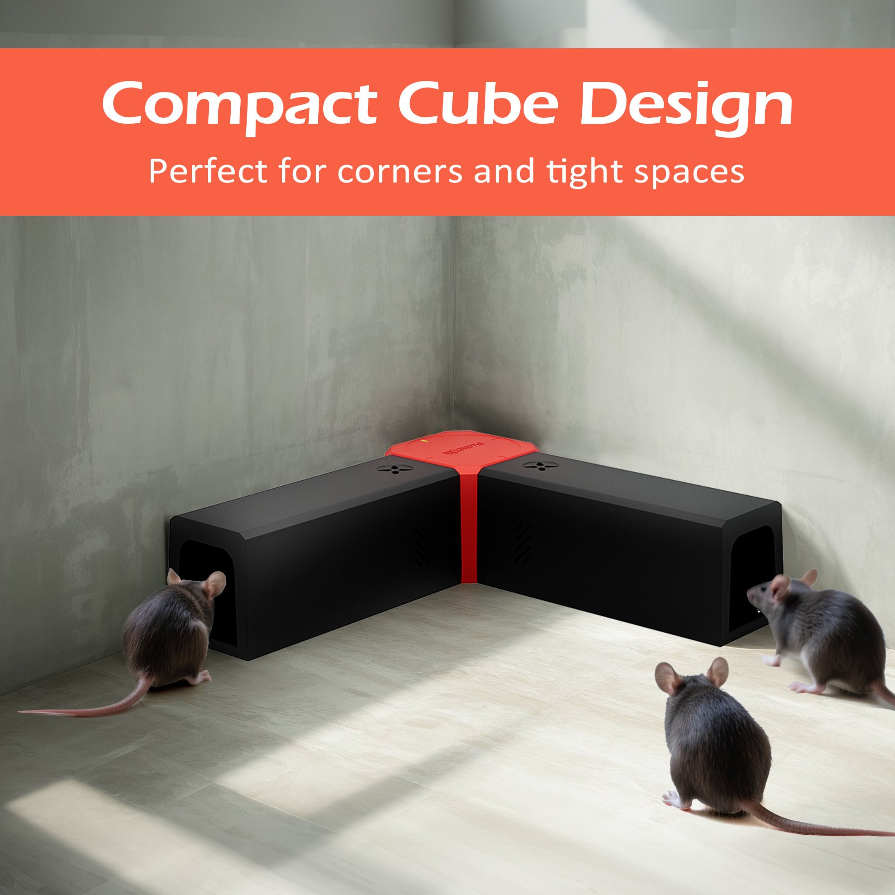 现货Double Kill家用双仓捕鼠神器 电灭鼠器 可替换底板 电鼠器