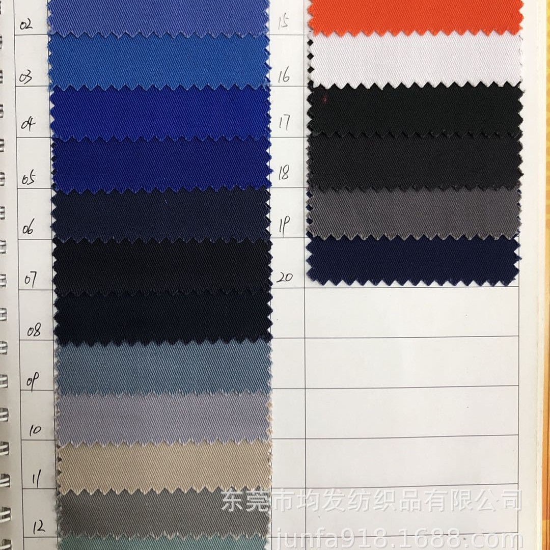 全工艺长车扎染T40/C60CVC高含棉工装布料12860斜纹布