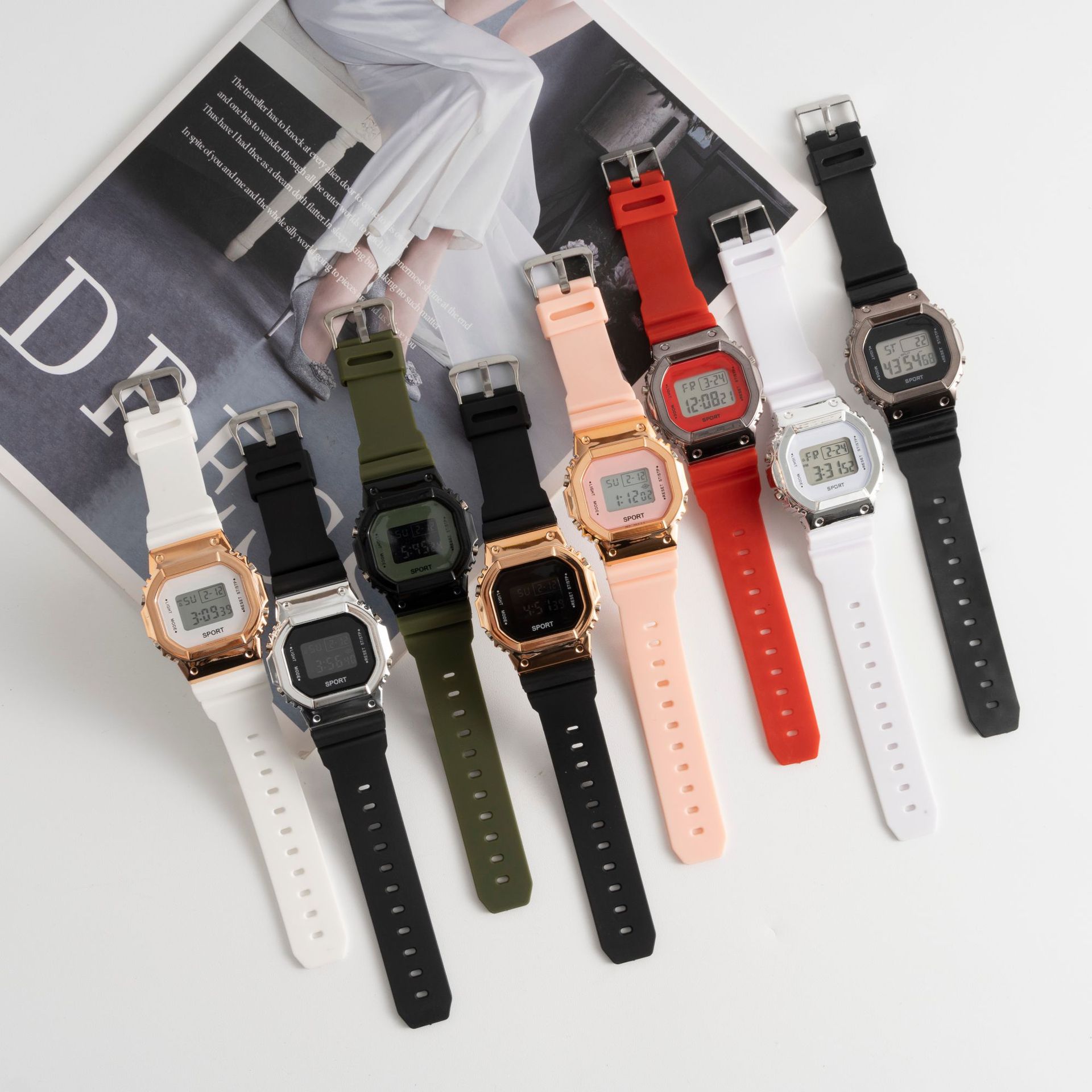 Multifunctional Led Childrens Watch Dual Display Unicorn Style_voghion.com