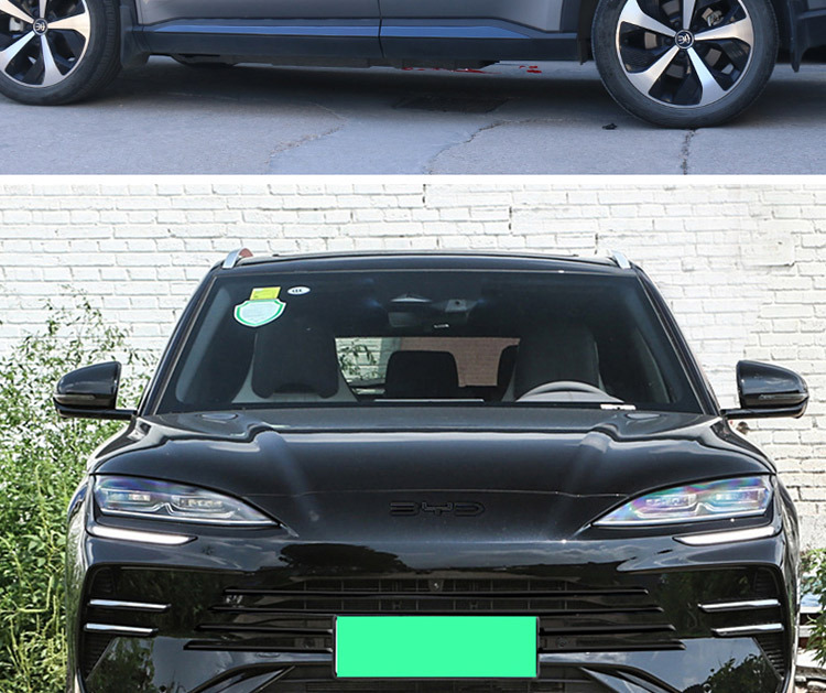 25 BYD Song plusdmi Window Trim Strip Black Samurai Front Bar Blackening Kit Modified Exterior Decoration Accessories