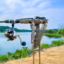 ⭐自动钓鱼海杆地插海竿支架提竿起竿器弹竿弹杆鱼竿支架抛竿不锈