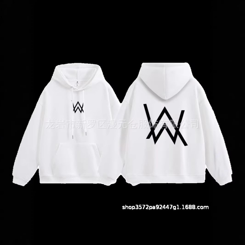 Alan Walker Electronic Music Dj Hooded Sweatshirt for Men and Women, Loose-Fitting Couple's Hoodie for Autumn and Winter