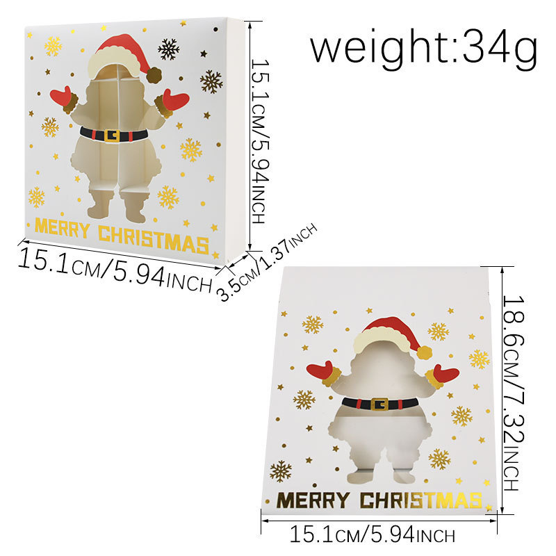 クロスボーダー Amazon クリスマスホットスタンピングチョコレートボックス洋菓子包装箱クリスマスイブケーキボックスギフトキャンディボックス|undefined