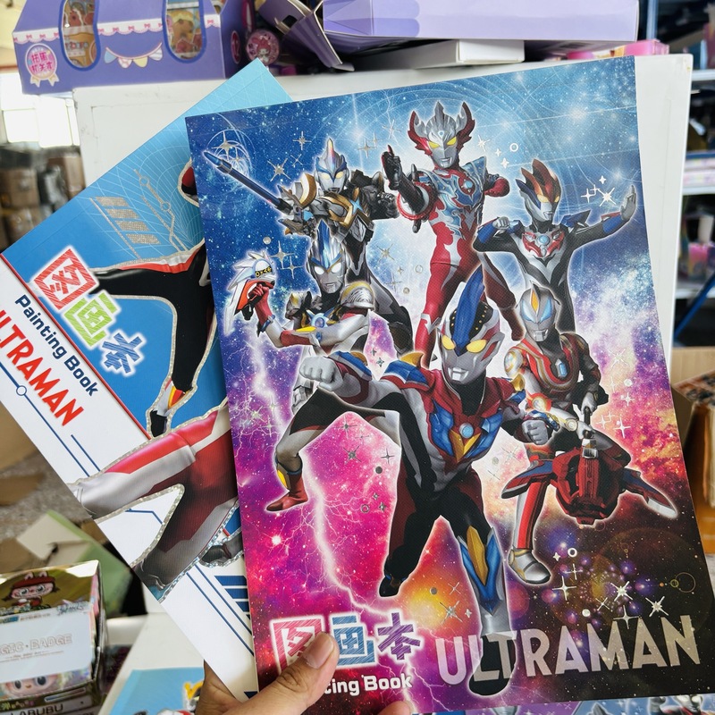 ウルトラマン A4 絵本 ウルトラヒーロー 手描き絵本 学生画用紙 子供用落書き帳 ワイヤレス綴じ本|undefined