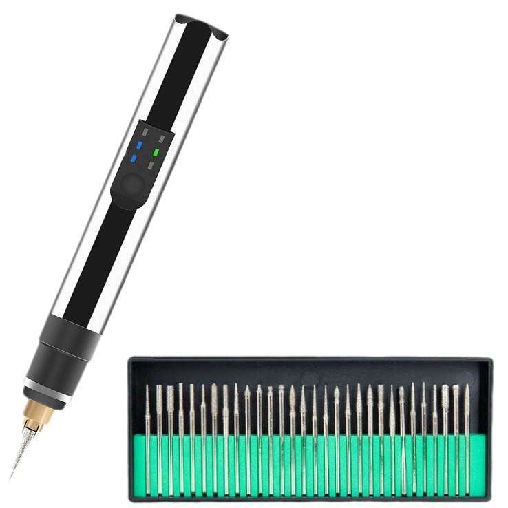 4,2 V de doble propósito control de velocidad micro-talla eléctrica pulido pluma DIY joyería metal vidrio letras huevo talla máquina de grabado de precisión