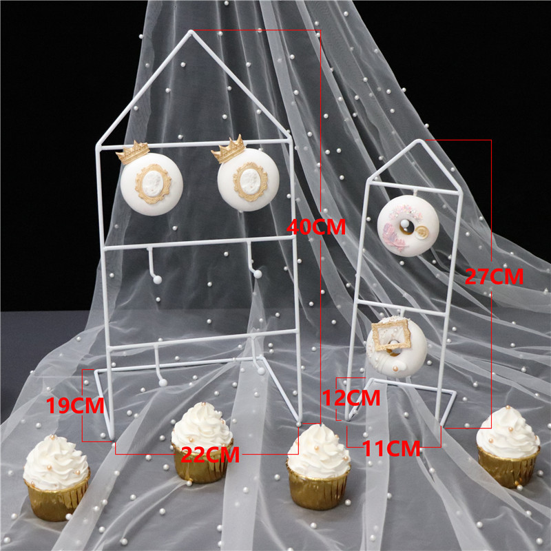 Decoración de mesa de postre de estilo europeo soporte de exhibición decoración de la boda accesorios estante de la torta té de la tarde Merienda soporte de té mesa de descanso image 14