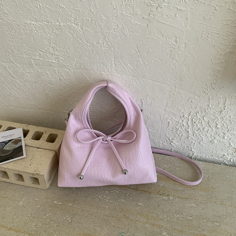 Bolsa de mano de arco dulce coreano, exquisito cinturón de nubes, bolso de mochila encantador, fresco y versátil, bolso de moda