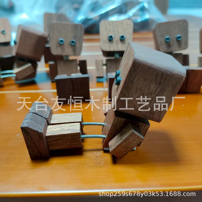 跨境Shaking Feet Wooden Doll抖腿木头人汽车装饰摆件摇腿木头人|undefined