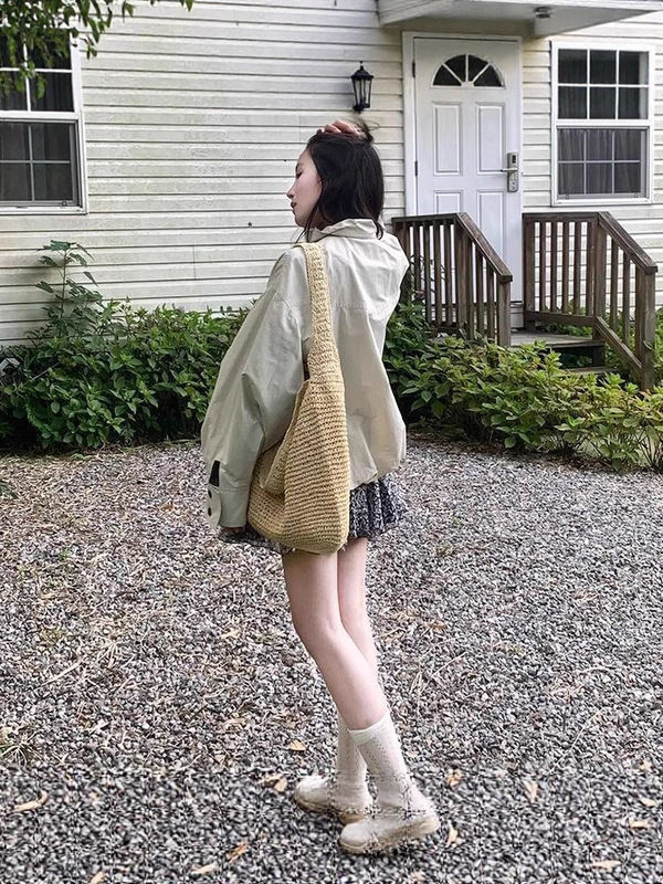 短款风衣外套女2025秋季新款小个子巨好看薄款韩系宽松气质设计感|undefined