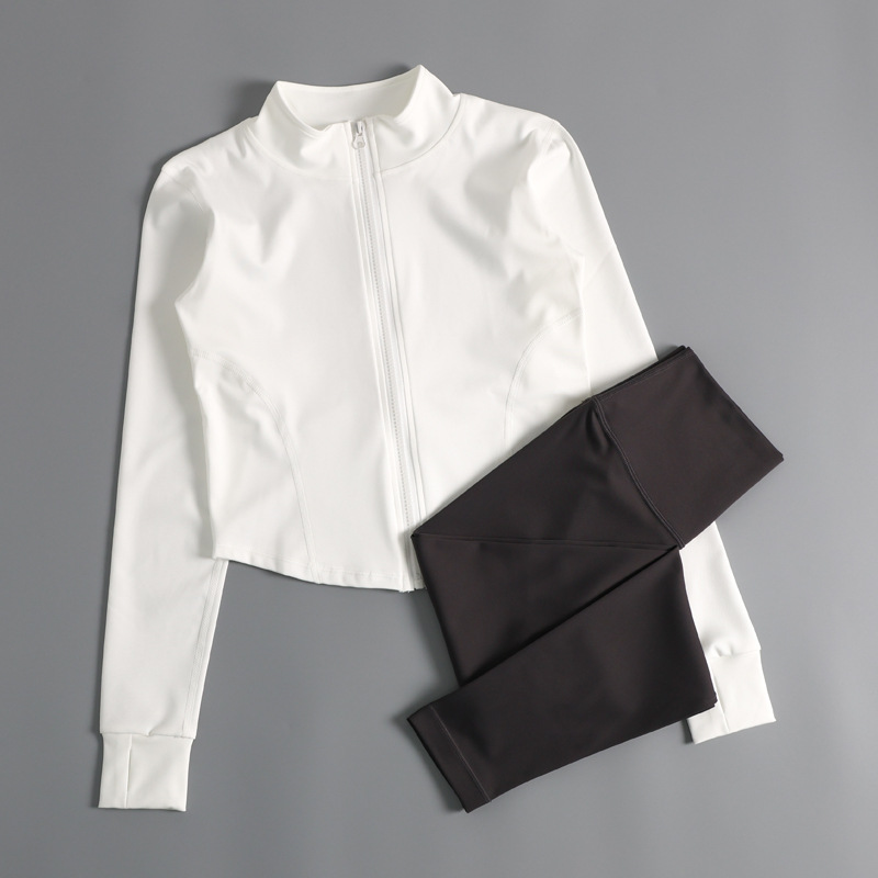 프로페셔널 러닝 스포츠 필라테스 요가 슈트 짐 재킷 여성 가을 ??겨울 타이트 속건성 상의 긴팔