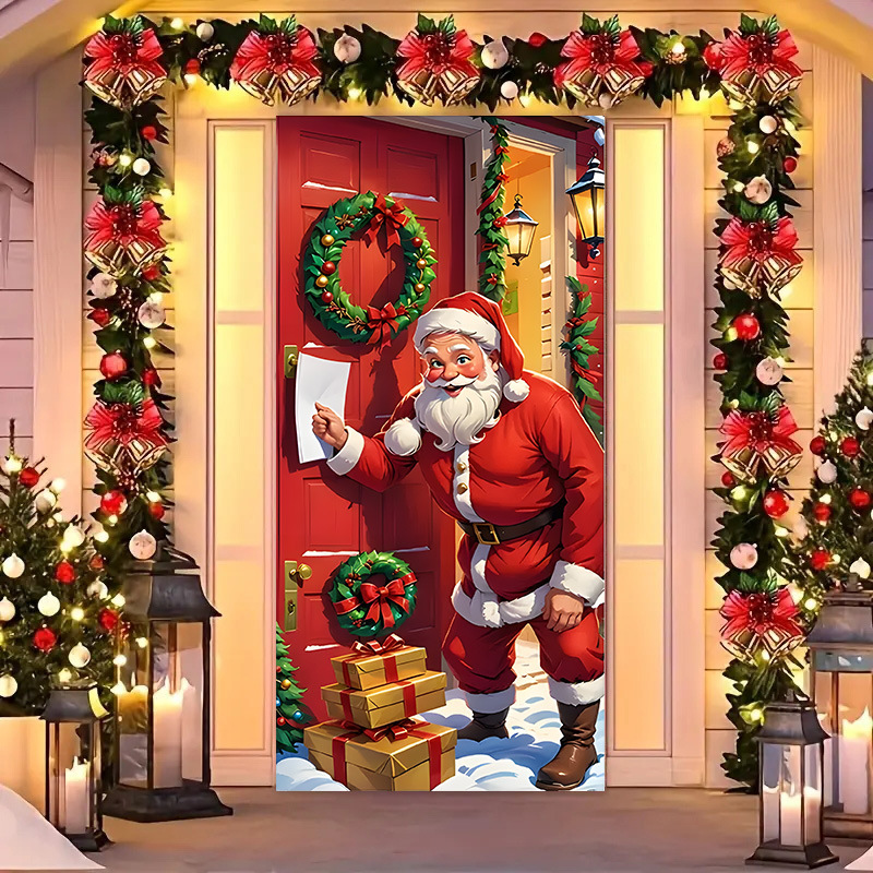 Transfronterizos JIT Navidad decoración colgante festivales atmósfera etiqueta de puerta fiesta atmósfera de fondo decoración cubierta de puerta